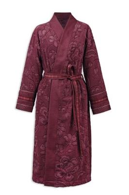 Pip Studio Pip Studio Jasmin Jacquard Bathrobe Donker roze M