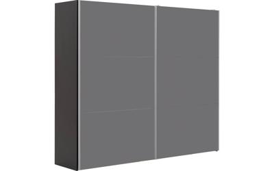 Goossens Kledingkast Easy Storage Sdk, 253 cm breed, 220 cm hoog, 2x 3 paneel glas schuifdeuren