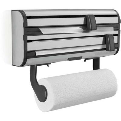 LEIFHEIT Handdoekdispenser aluminiumfolie Parat Royal 25793 Leifheit praktische wanddispenser 3 rollen met scherpe mesjes