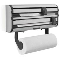 LEIFHEIT Handdoekdispenser aluminiumfolie Parat Royal 25793 Leifheit praktische wanddispenser 3 rollen met scherpe mesjes