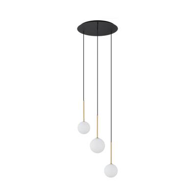 Lyora Glazen plafondlampKaro 3x wit glas - 10304
