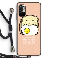 Sleep All Day: Xiaomi Redmi Note 10 5G Transparant Hoesje met koord