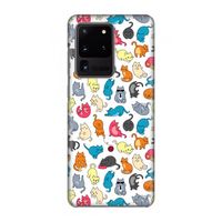 Kleurrijke katten: Volledig geprint Samsung Galaxy S20 Ultra Hoesje