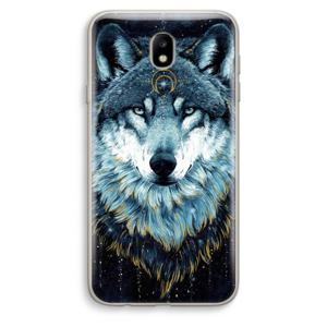 Darkness Wolf: Samsung Galaxy J7 (2017) Transparant Hoesje