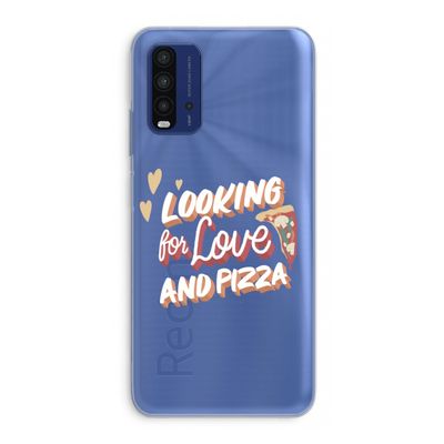 Pizza is the answer: Xiaomi Redmi 9T Transparant Hoesje