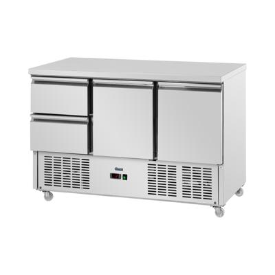 Koeltafel op wielen - 350 l - 2 laden/2 vakken - 136,5 x 70 cm - RVS - Royal Catering