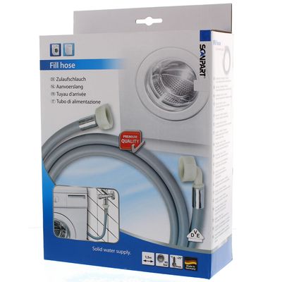 Scanpartaanvoerslang 90 bar 1x haaks 1,5m Wasmachine accessoire