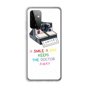 Smile: Samsung Galaxy A72 Transparant Hoesje