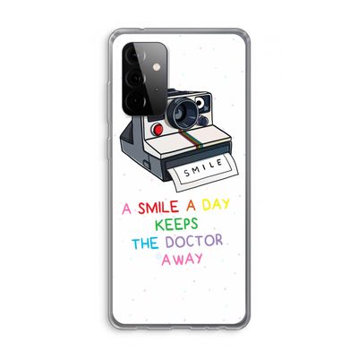 Smile: Samsung Galaxy A72 Transparant Hoesje