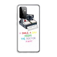Smile: Samsung Galaxy A72 Transparant Hoesje