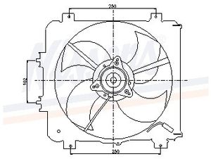 Ventilator, condensator airconditioning 85045