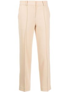 Michael Kors pantalon de tailleur slim à plis marqués - Jaune