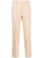 Michael Kors pantalon de tailleur slim à plis marqués - Jaune