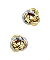 TFT Oorknoppen Knoop Bicolor Goud Glanzend 7.5 mm x 7.5 mm