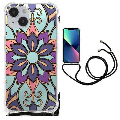 iPhone 14 Plus Case Purple Flower iPhone 14 Plus Case Purple Flower