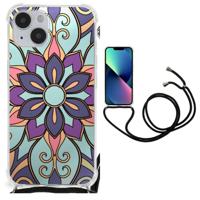 iPhone 14 Plus Case Purple Flower