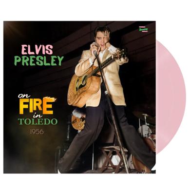 Single: Elvis Presley - On Fire In Toledo 1956 (Roze Vinyl) + CD