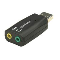 Manhattan Hi-Speed USB 3-D Audio Adapter 2.1 Externe geluidskaart Externe koptelefoonaansluitingen - thumbnail