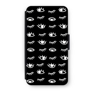 Eye pattern #3: iPhone X Flip Hoesje