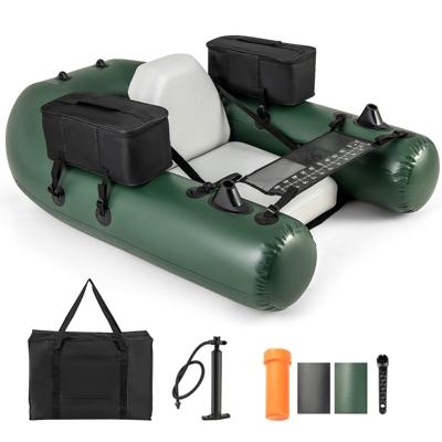 Opblaasbare Visboot Visliniaal 2 Opbergvakken Pomp Draagtas Motorlussen 3-Kamer Visboot Camouflage