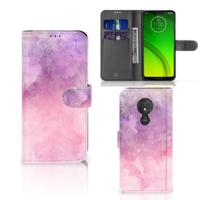 Hoesje Motorola Moto G7 Power Pink Purple Paint Hoesje Motorola Moto G7 Power Pink Purple Paint