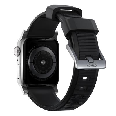 Nomad Rugged band / silver hardware 45/46/49 mm
