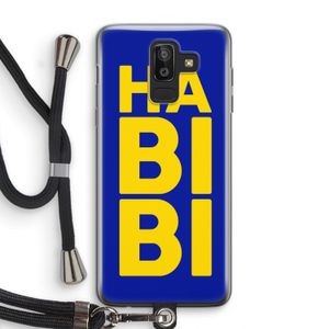 Habibi Blue: Samsung Galaxy J8 (2018) Transparant Hoesje met koord