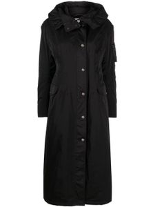 Ermanno Scervino manteau à logo strassé - Noir