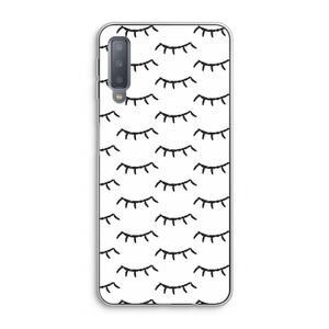Wimpers: Samsung Galaxy A7 (2018) Transparant Hoesje