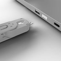 Lindy 40454 poortblokker Poortblokker + sleutel USB Type-A Wit Acrylonitrielbutadieenstyreen (ABS) 5 stuk(s) - thumbnail