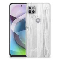 Motorola Moto G 5G | Bumper Hoesje | White Wood