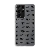 Eye pattern #2: Samsung Galaxy S21 Ultra Transparant Hoesje