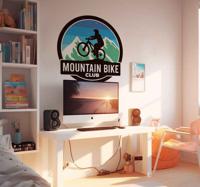 Mountain bikeclub Muursticker tienerkamer