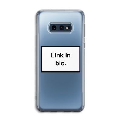 Link in bio: Samsung Galaxy S10e Transparant Hoesje