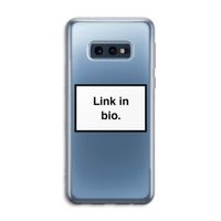 Link in bio: Samsung Galaxy S10e Transparant Hoesje