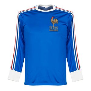 Frankrijk Shirt Thuis 1978-1980 (Lange Mouwen)