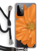 Orange Ellila flower: Samsung Galaxy A72 5G Transparant Hoesje met koord