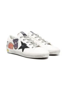 Golden Goose Kids baskets Superstar - Blanc