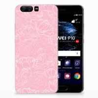 Huawei P10 | TPU Case | White Flowers