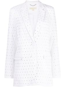 Michael Michael Kors blazer Mensy à ornements en cristal - Blanc