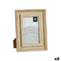 Fotolijsten Gift Decor Bruin Gouden Hout Glas Kristal polyestyreen Plastic (6 Stuks)