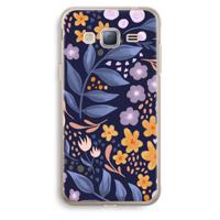Flowers with blue leaves: Samsung Galaxy J3 (2016) Transparant Hoesje