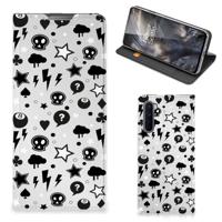 Mobiel BookCase OnePlus Nord Silver Punk