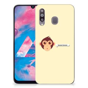 Samsung Galaxy M30 Telefoonhoesje met Naam Monkey