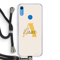 Amber Script: Huawei Y6s Transparant Hoesje met koord