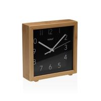 Tafelklok Versa Zwart Minimalist