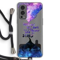 Stars quote: OnePlus Nord 2 5G Transparant Hoesje met koord