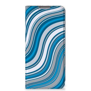 Xiaomi 12 | 12X Hoesje met Magneet Waves Blue