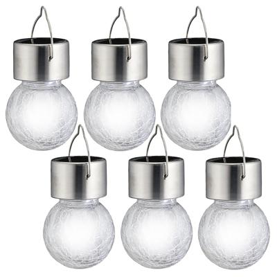 Solar party verlichting hanger voor buiten - 6x - 13 cm - LED verlichting - Tuinverlichting