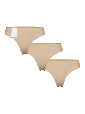 3-pack naadloze dames string - invisible seamless strings